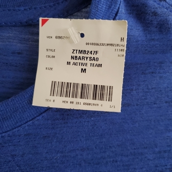 NWT NBA Active Blue T-Shirt size M - Picture 8 of 8